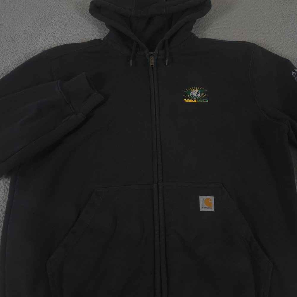 Carhartt Hoodie Mens XL Black Rain Defender Paxton Water Repellent Heavyweight